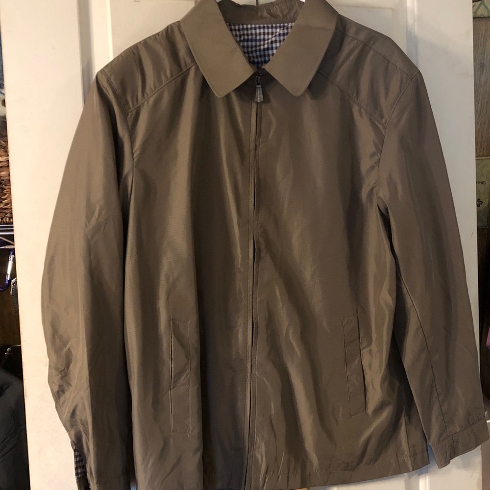Lightweight Men's Zip Jacket in Taupe